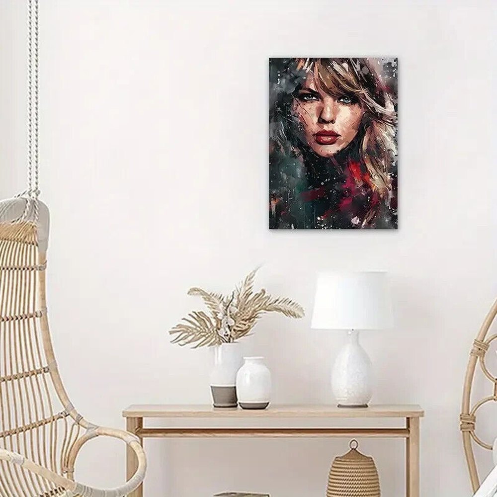 Taylor Swift Artistic Rendition Color Canvas Print 11.8" X 5.7" NEW! Style Your Walls